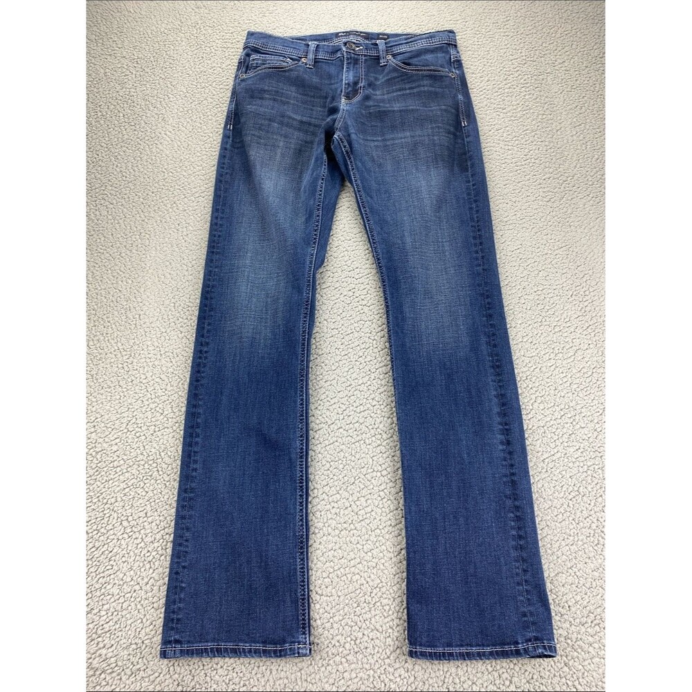 BKE Men's Regular Fit Jake Straight Mid-Rise Stretch Jeans  |  Size:  34